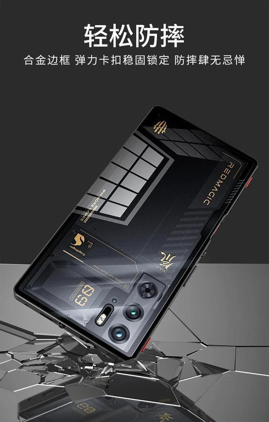 RedMagic Transparent Acrylic Case for 9S Pro - Sleek Metal Frame & Ultimate Protection - MANDOTOS