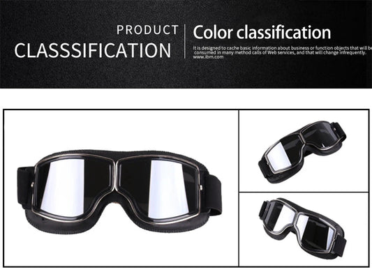 Retro Windproof Motorcycle Glasses - Enjoy the Open Road in Style! 🏍️ - MANDOTOS