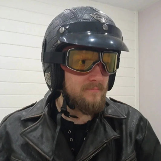 Retro Windproof Motorcycle Glasses - Enjoy the Open Road in Style! 🏍️ - MANDOTOS