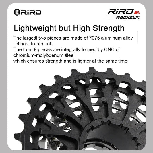 Mandotos RIRO ultra-light hollow freewheel for bicycles, showcasing its sleek design and lightweight construction.