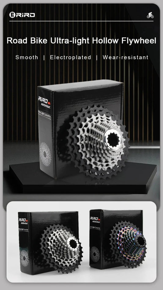 Mandotos RIRO Ultra-light Hollow Freewheel for bicycles, showcasing its lightweight design and high-performance construction.