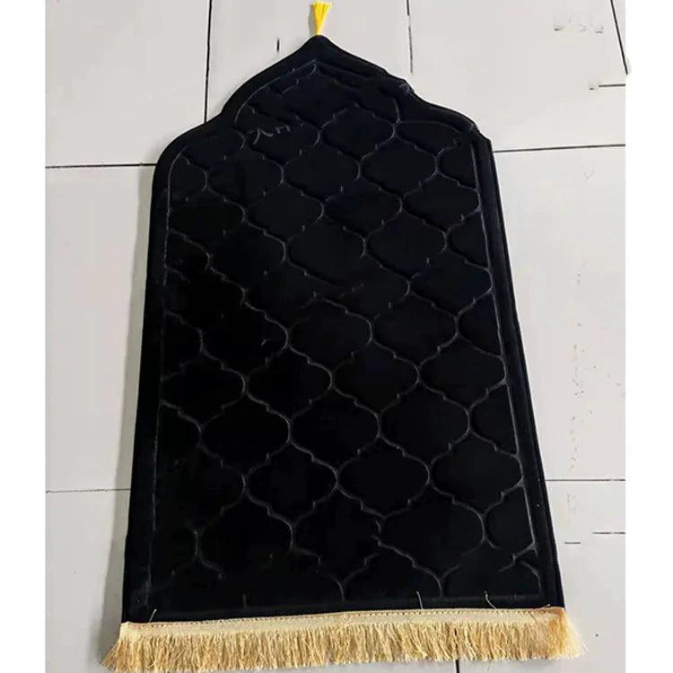 Mandotos Sacred Space prayer mat, soft fabric with intricate patterns, designed for comfortable prayer and meditation.