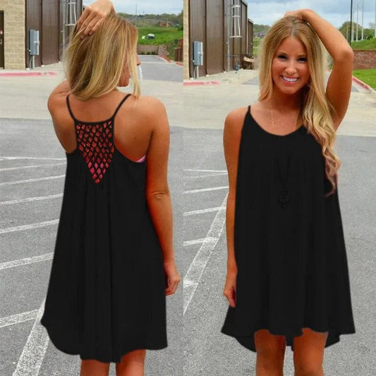 Seaside Dream Chiffon Sundress - Effortless Elegance for Sunny Days - MANDOTOS
