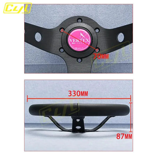 Sports Leather Steering Wheel - MANDOTOS