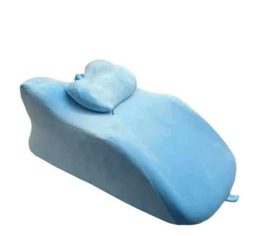 Mandotos stomach sleeper pillow with ergonomic design for comfortable side and stomach sleeping support.