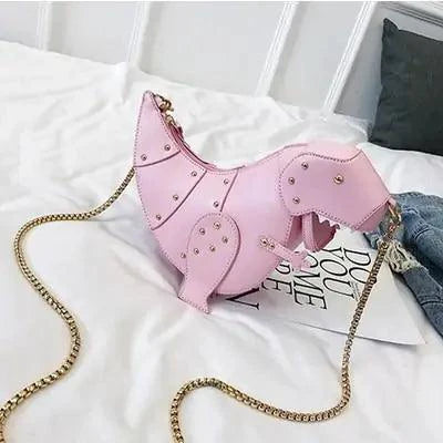T-Rex Theme Leather Tote - MANDOTOS