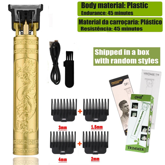 T9 Hair Clipper Repair Beard Shaving Body Hair Trimmer Clippers Electric Machine Men Haircut Machine 0mm Barber Shaver - MANDOTOS