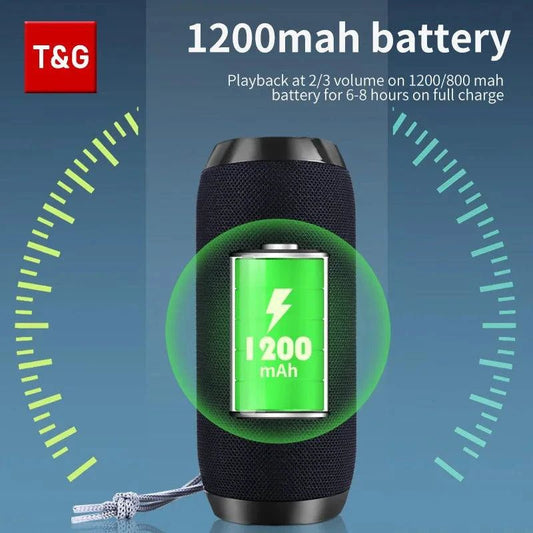 TG117 Bluetooth Speaker - Portable Waterproof TWS Outdoor Speaker - MANDOTOS