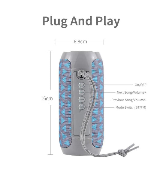 TG117 Bluetooth Speaker - Portable Waterproof TWS Outdoor Speaker - MANDOTOS