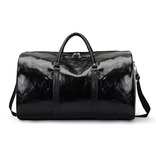 Travel Bag For Men Pu Leather Shoulder Bag Big Capacity Tote Bags For Women Fashion New Duffle Crossbody Bag Sports Pack luggage MANDOTOS