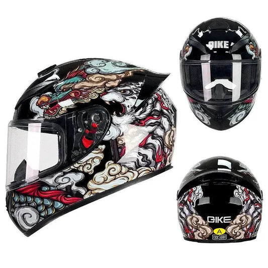 Mandotos Ultimate Protection helmet with full coverage design, safety padding, and adjustable straps for adventurous riders.