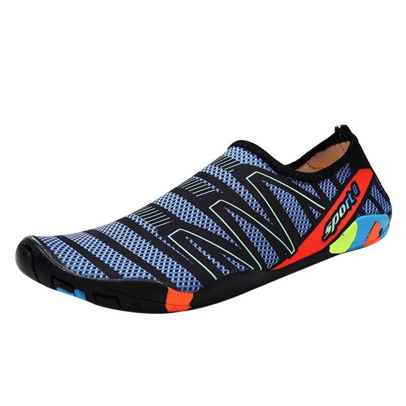 Unisex swimming shoes by MANDOTOS featuring lightweight, flexible design suitable for water sports and aquatic activities.