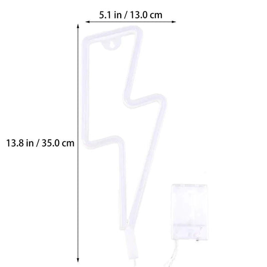 USB/Battery LED Neon Lightning Sign - MANDOTOS