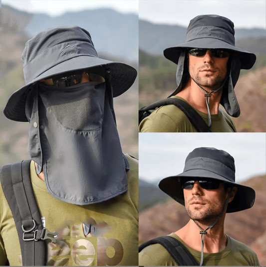 UV Defense Wide Brim Hat for Outdoor Adventures - MANDOTOS