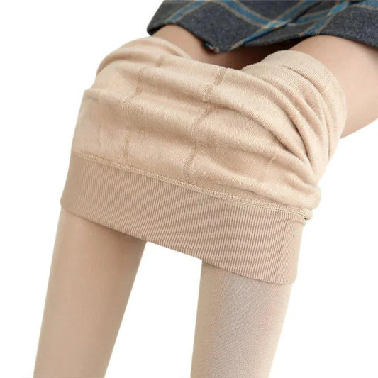 Winter Leggings For Women Warm Leggins Solid Color Velvet Leggins High Waist Leggings Stretchy Leggings dropshipping - MANDOTOS