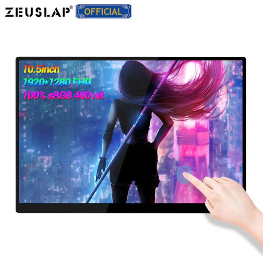 MANDOTOS ZEUS 16-inch 2.5K portable gaming monitor with ultra-smooth display, perfect for gaming on the go.