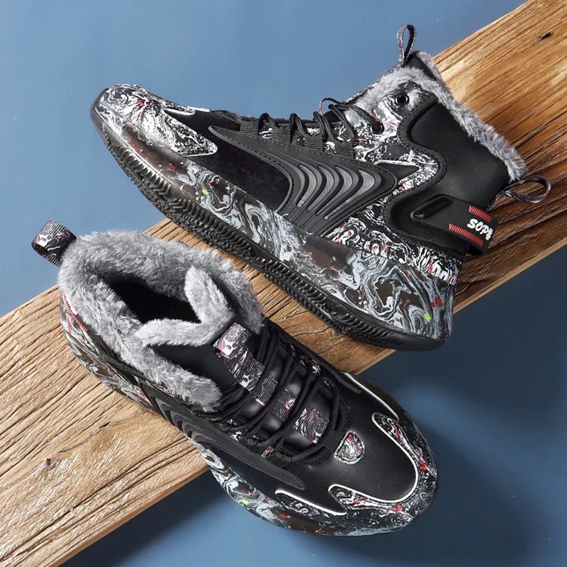 Winter Men's Waterproof Slippers Plush Sneakers - MANDOTOS INTERNATIONAL