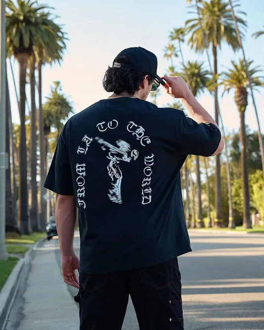 Men T-shirts Summer New Sports Leisure Cotton Round Neck Fashion Loose And Comfortable Clothing Gym Running Shirts man - MANDOTOS