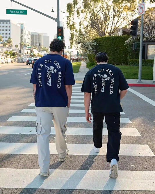 Men T-shirts Summer New Sports Leisure Cotton Round Neck Fashion Loose And Comfortable Clothing Gym Running Shirts man - MANDOTOS