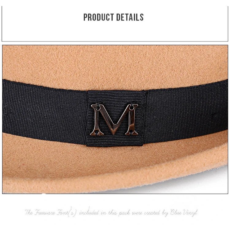 Men Winter Thick Warm Felt Fedora Hats Wool Gentleman Jazz Cap Homburg Male Classical Narrow Brim Top Hat - MANDOTOS INTERNATIONAL