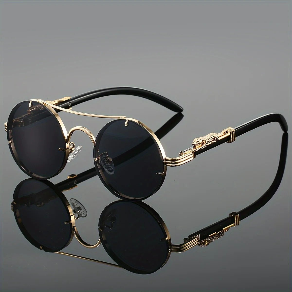 Men'S Black Metal Framed Fashion Glasses Sunglasses TAC Lenses for Day & Night Driving, Stylish Daily Leisure Wear - MANDOTOS INTERNATIONAL