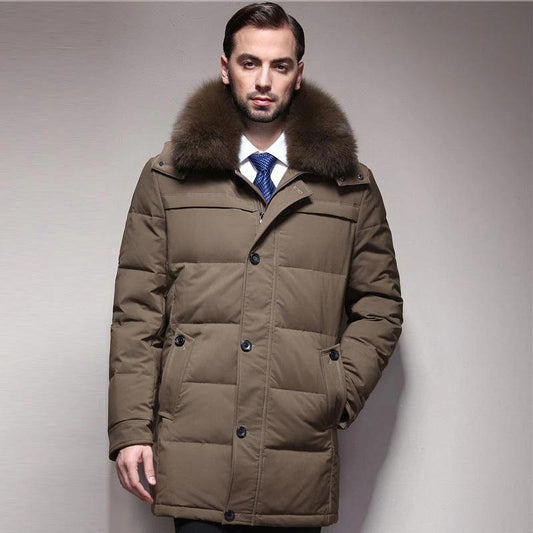 ThermalGuard Men's Down Jacket - Ultra-Warm, Lightweight Comfort for All-Day Adventure - MANDOTOS