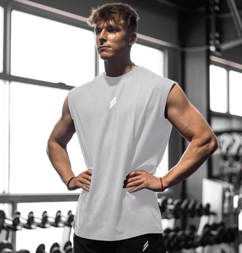 Men's Quick-Drying Sleeveless Fitness Shirt | Summer Mesh Basketball Tank Top - MANDOTOS INTERNATIONAL
