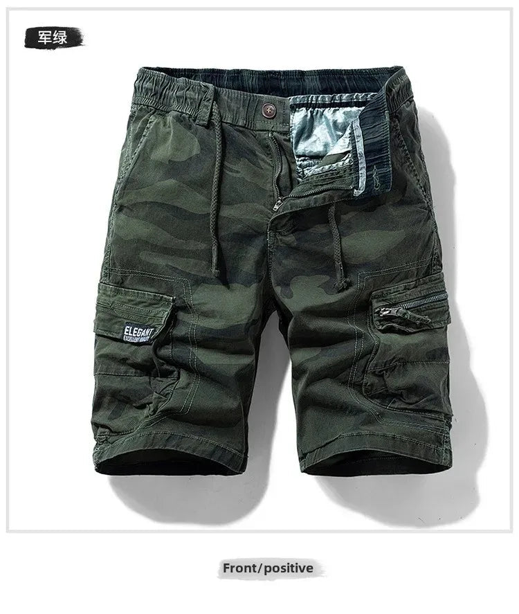 Men's Summer New Camouflage American Street Outdoor Tooling Shorts Stretch Cross-border for Amazon 9383 - MANDOTOS INTERNATIONAL