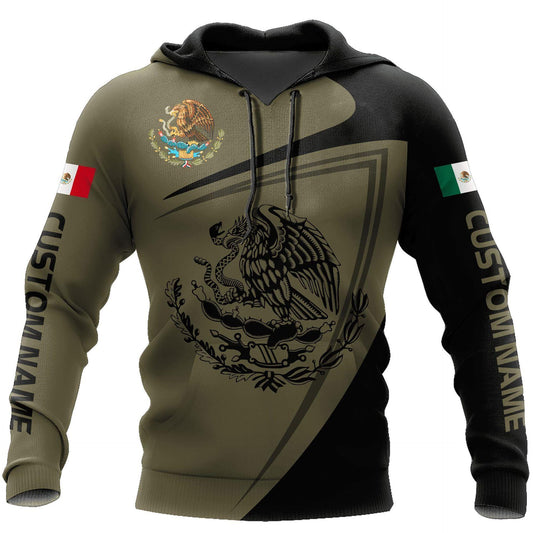 Mexico 3d Printing Flag Of Mexico Eagle Men Pullover Hoodie - MANDOTOS