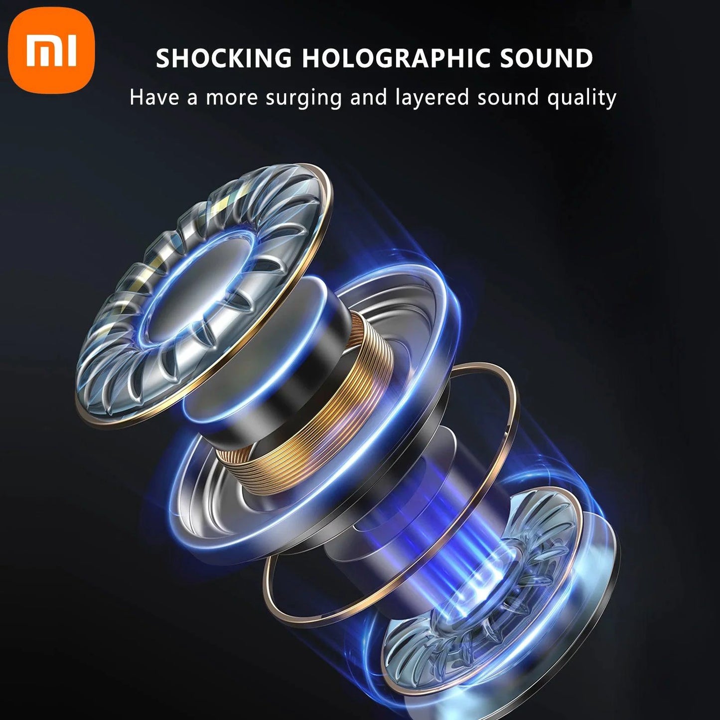 XIAOMI AP05 true wireless earbuds with microphone, HIFI stereo sound, Bluetooth 5.3, Mijia sport earbuds for Android and iOS.