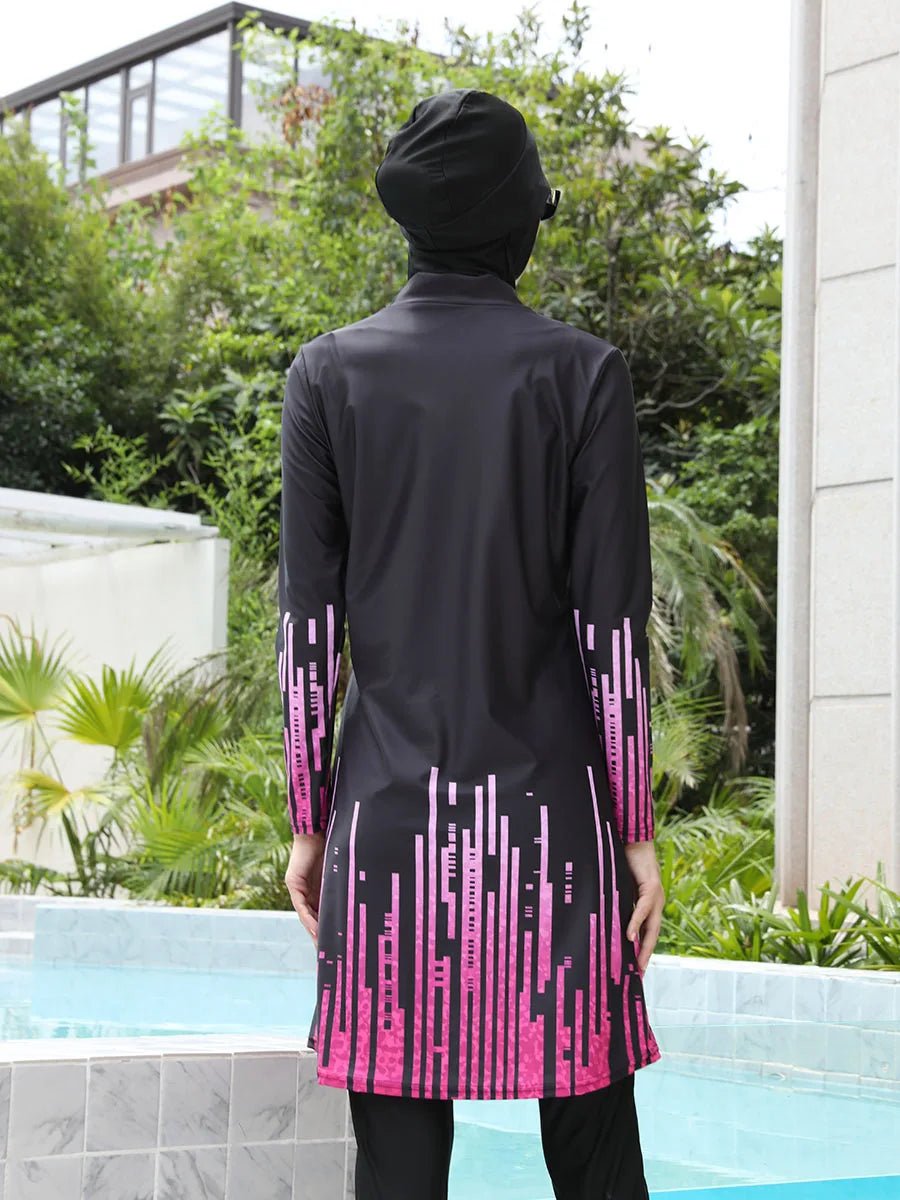 Modest Coverage Muslim Burkini - Stylish & Functional Swimwear for Middle-Aged Women - MANDOTOS INTERNATIONAL