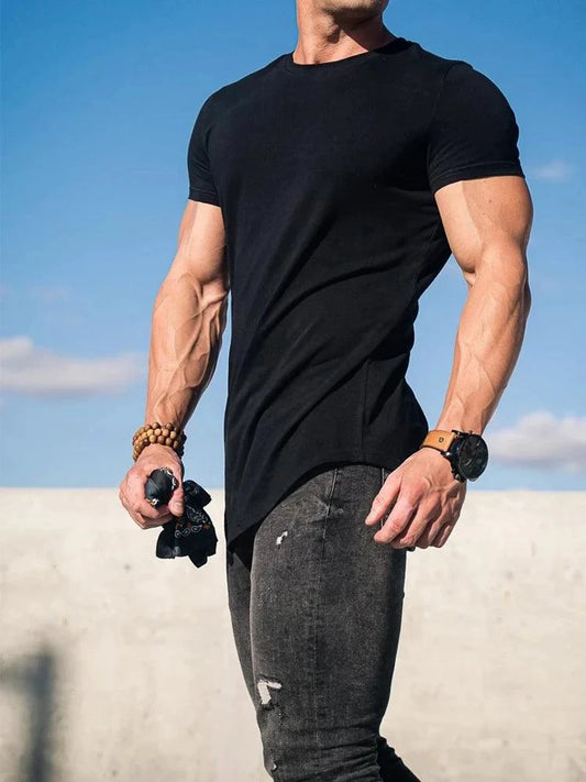Men's Summer Muscle T-Shirt for Gym Workouts MANDOTOS INTERNATIONAL