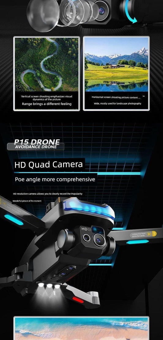 New Arrival Outdoor Drone for Aerial Photography HD Professional Remote Control Aircraft Elementary School Student Small Aircraft Kids Helicopter - MANDOTOS