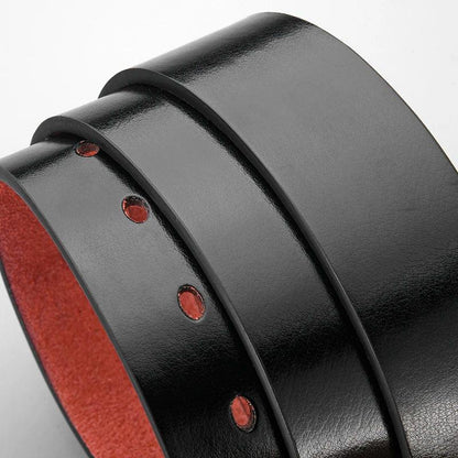 New Men's Cow Leather Belts Luxury Strap Male Belts For Fashion Classice Vintage Pin Buckle High Quality Designer Belt Plus Size - MANDOTOS