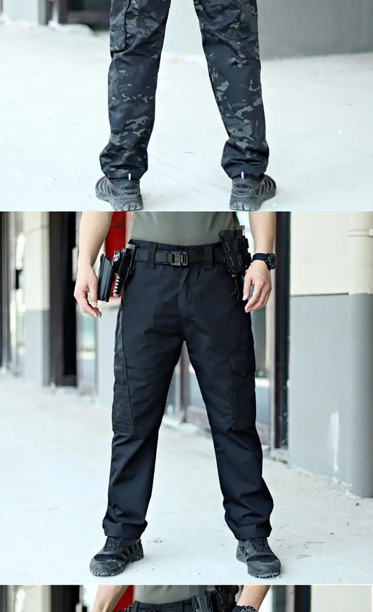 New Tactical Work Pants Men Outdoor Cargo Trousers Multi-pocket Waterproof Pant Autumn Spring Outdoor Workwear Hiking Trousers - MANDOTOS