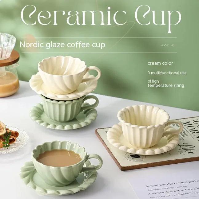 Nordic Charm Ceramic Cup Set - MANDOTOS