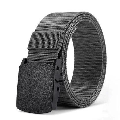 Nylon Military Tactical Men Belt 2 Pack Webbing Canvas Outdoor Web Belt with Plastic Buckle gift for Men - MANDOTOS