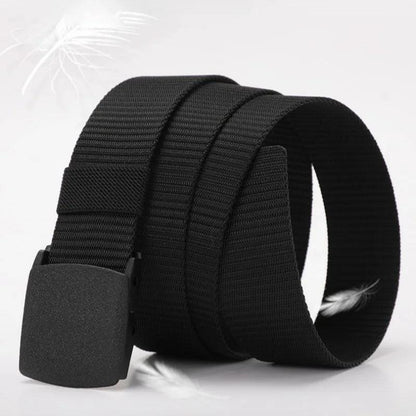 Nylon Military Tactical Men Belt 2 Pack Webbing Canvas Outdoor Web Belt with Plastic Buckle gift for Men - MANDOTOS