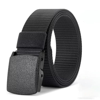 Nylon Military Tactical Men Belt 2 Pack Webbing Canvas Outdoor Web Belt with Plastic Buckle gift for Men - MANDOTOS