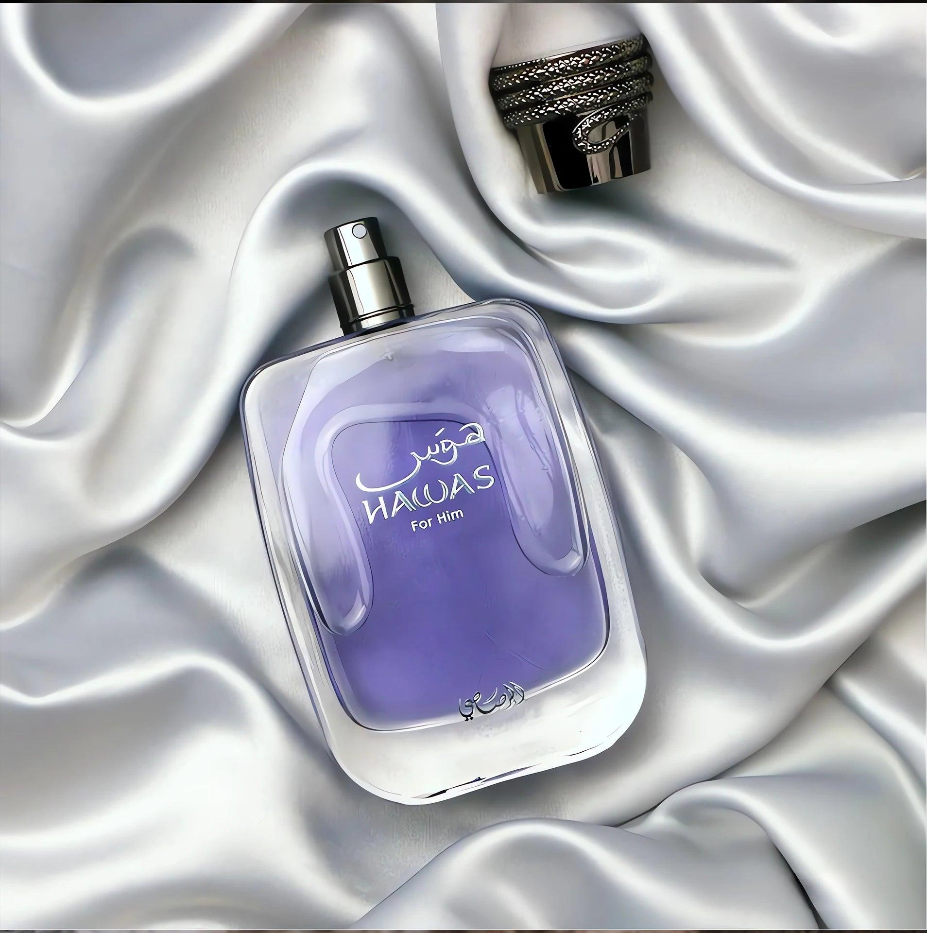 Original Hawas Men EDP Spray 100ml Long Lasting Signature Premium Arabian Daily Elegance Refreshing Luxurious Masculine Parfum - MANDOTOS