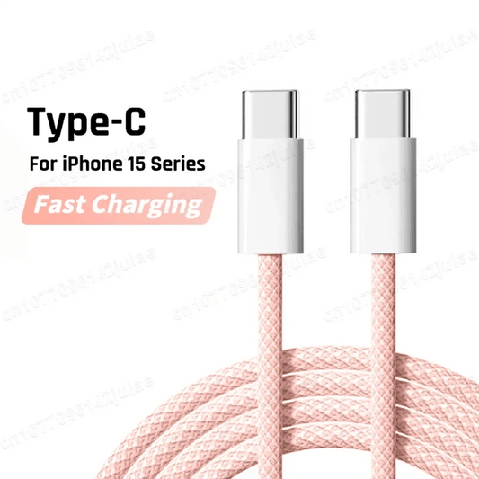 Original PD 60W Fast Charger 6A USB C to Type C Cable For Apple iPhone 15/16 Pro MAX Quick Charging For Samsung S24 Xiaomi Cable - MANDOTOS