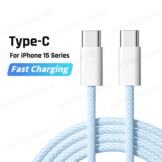 Original PD 60W Fast Charger 6A USB C to Type C Cable For Apple iPhone 15/16 Pro MAX Quick Charging For Samsung S24 Xiaomi Cable - MANDOTOS