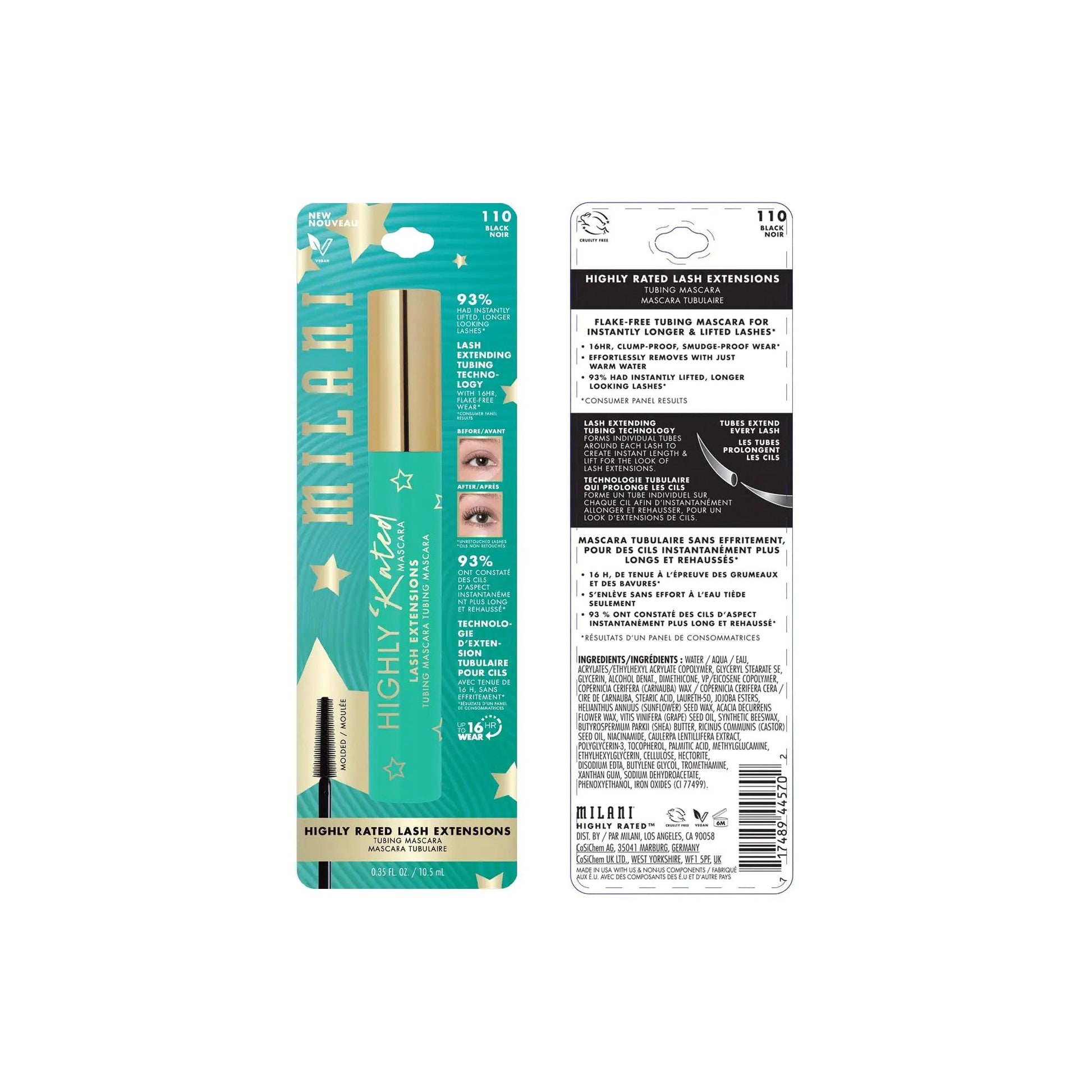 Milani Lash Lift Tubing Mascara - TikTok Famous - MANDOTOS