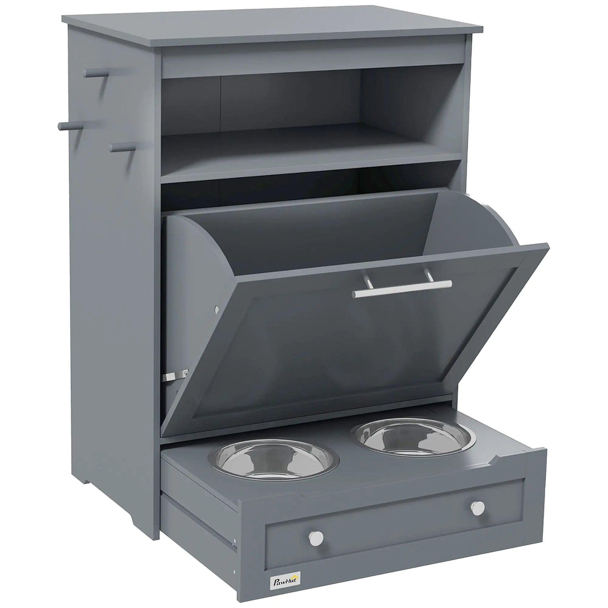 PawHut Deluxe Pet Feeding Station - MANDOTOS