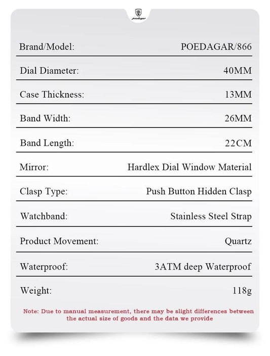 POEDAGAR Luxury Square Sport Man Wristwatch Waterproof Luminous Chronograph Quartz Men's Watches Stainless Steel Men Watch Reloj - MANDOTOS