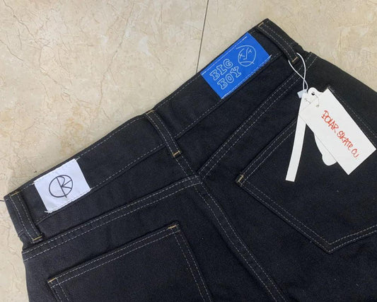 Polar Big Boy Embroidery Jeans Y2K Pants Streetwear Gothic Cartoon Blue Baggy Jeans Retro Punk Rock High Waist Denim Trousers - MANDOTOS