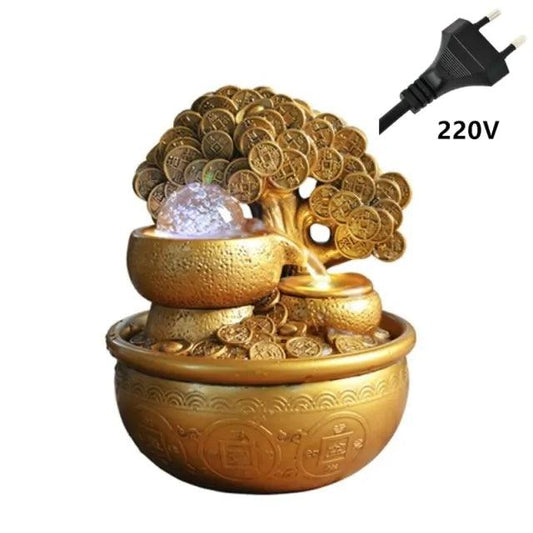 Prosperity Gold Water Feature - MANDOTOS