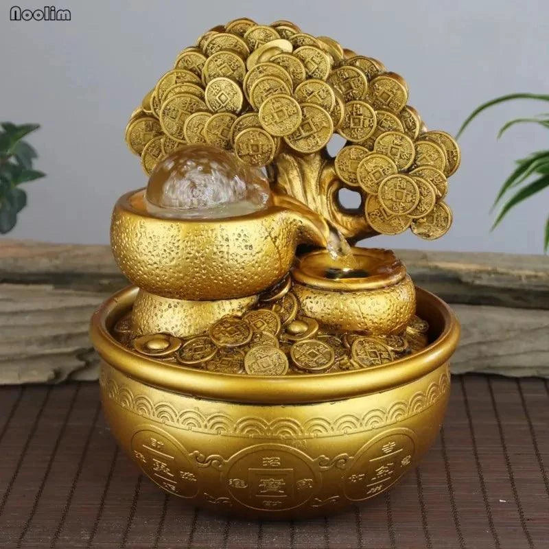Prosperity Gold Water Feature - MANDOTOS