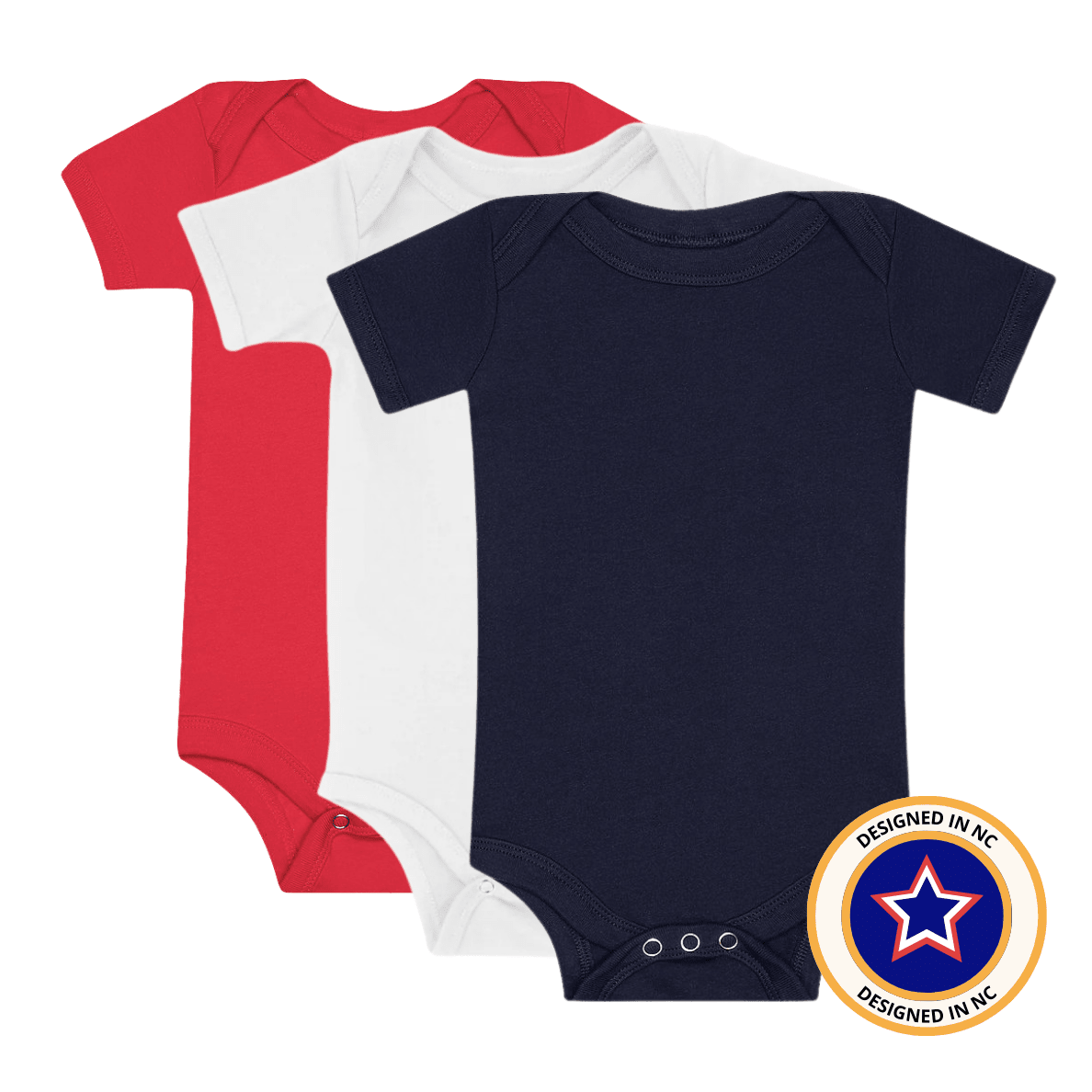 RAD NEUTRALS AMERICANA ONESIE 3-PACK - MANDOTOS INTERNATIONALOnesie