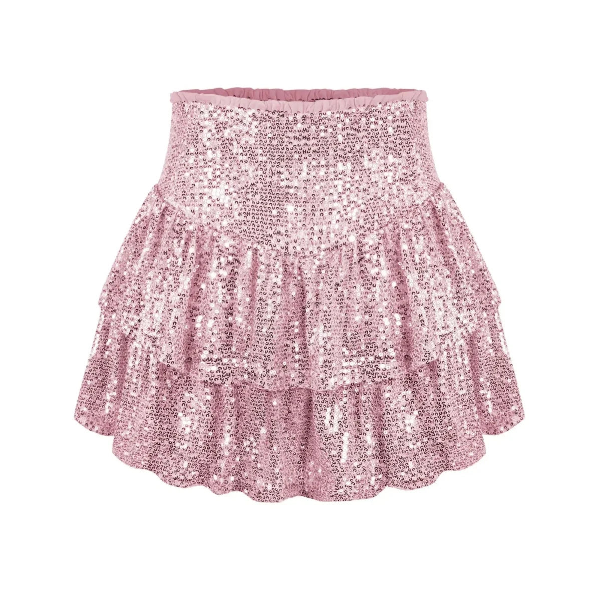 Sexy African High Waist Sequin Mini Skirts - Dashiki Summer Clothes for Women - MANDOTOS INTERNATIONAL